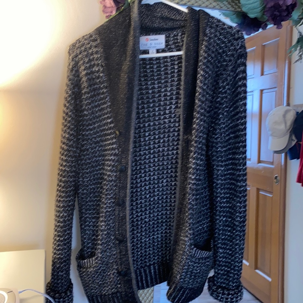 Neiman Marcus rag & bone sweater cardigan size Small stylish!!